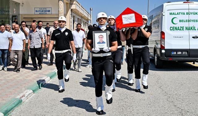 Malatyalı polis memuru Ahmet Kataroğlu son yolculuğuna uğurlandı
