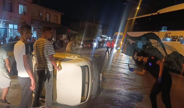 Malatya Doğanşehir’de Kaza! Otomobil Devrildi, 1 Yaralı