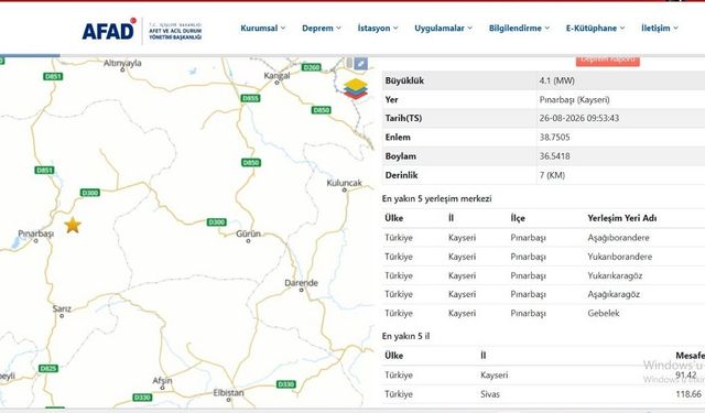 Malatya çevresinde korkutan hareketlilik: 12 saatte 4 deprem!