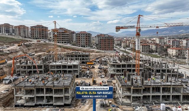 Malatya Türkiye’de 2. Sırada! İlk 6 Ayda Dikkat Çeken Yapı Ruhsatı Rakamı