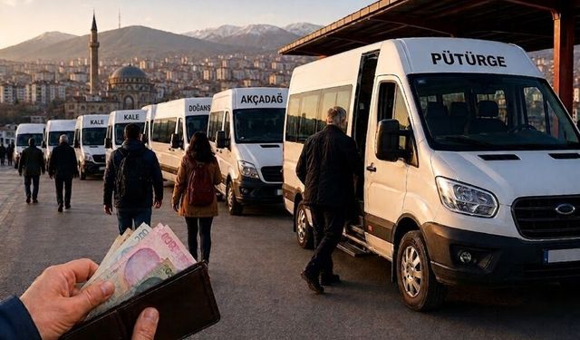 Malatya'da İlçe Minibüs Ücretlerine Zam! En Pahalısı 310 TL Oldu!