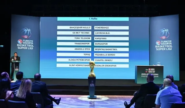 Türkiye Sigorta Basketbol Süper Ligi'nde Fikstür Çekildi! Dev Derbiler İlk Haftadan Başlıyor..