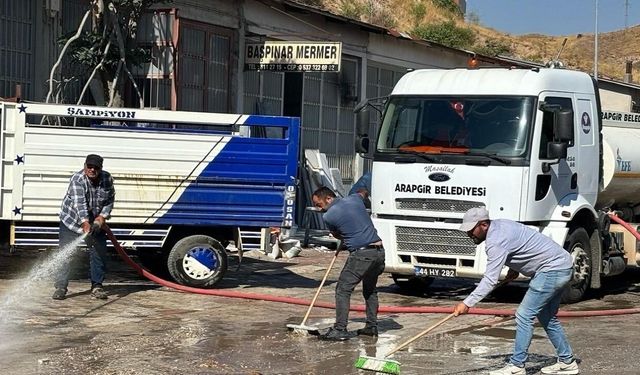 Arapgir’de sanayi sitesinin çehresi değişiyor! Temizlik çalışması başlatıldı