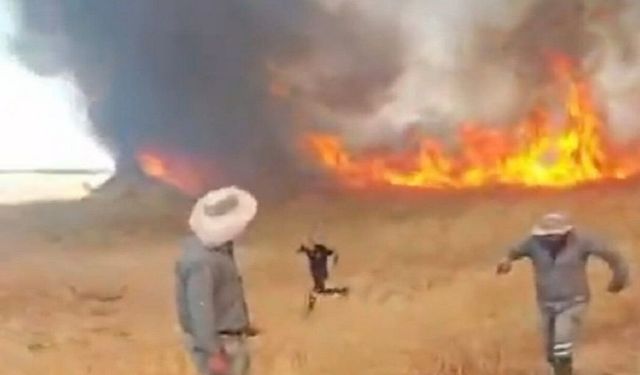 Malatya’da Korkutan Anız Yangını: Alevler Metrelerce Yükseldi