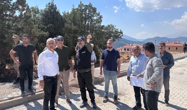 Doğanşehir’de kırsal konutlarda çalışmalar sürüyor