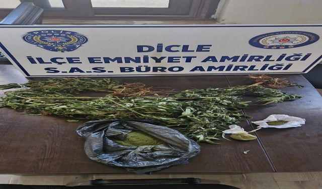 Diyarbakır’da Polisten Kaçan Şüphelinin Evi Arandı! 106,7 Gram Esrar Ele Geçirildi