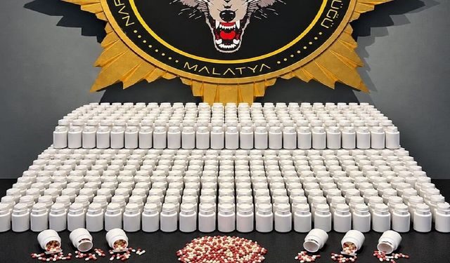 Malatya’da Uyuşturucu Operasyonu: 46 Bin 189 Hap Ele Geçirildi, 2 Tutuklama