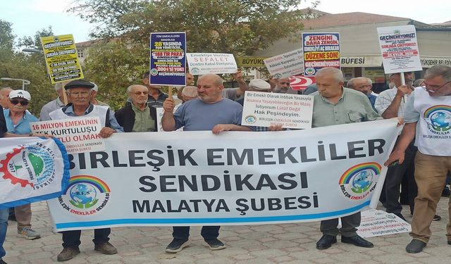 Malatya’da Emeklilerden Seyyanen Ödeme Çağrısı: “Bütün Emeklilere Verilmelidir”