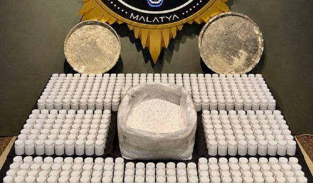 Malatya’da operasyonun ayrıntıları ortaya çıktı! 5,5 kilo hammadde ele geçirildi