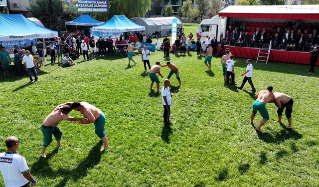 Turgut Özal Güreşlerinde Başpehlivan Belli Oldu! Kılıçsallayan Zirvede