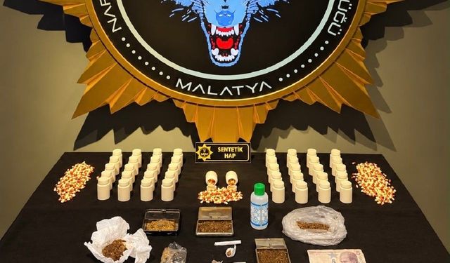 Malatya’da Narkotik Operasyonu: 3 Bin 498 Hap Ele Geçirildi, 10 Kişi Tutuklandı