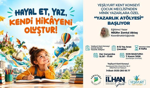 Yeşilyurt’ta Çocuklara Müjde! Kendi Hikâyelerini Yazmayı Öğrenecekler