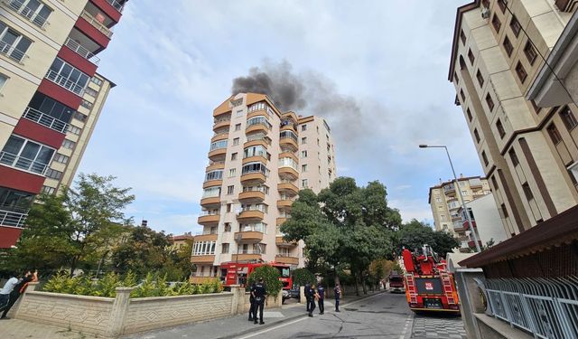Kayseri’de 9 Katlı Binada Yangın Paniği! Bina Tahliye Ediliyor