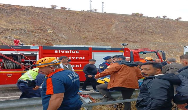 Elazığ-Diyarbakır Yolunda Feci Kaza! Tır Devrildi, Hayvanlar Telef Oldu