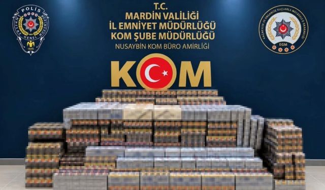 Mardin’de Kaçakçılara Darbe! 22 Bin 50 Paket Sigara Ele Geçirildi