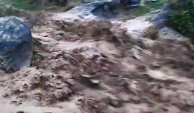 Yağmur Sele Dönüştü! Hekimhan’da Mahalle Sakinleri Zor Anlar Yaşadı