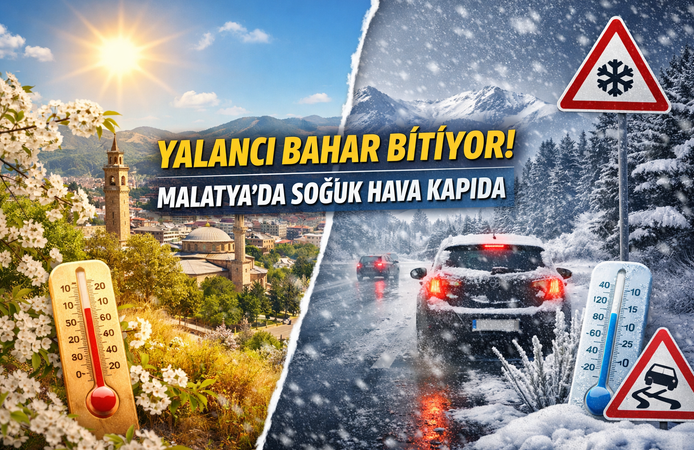 Meteoroloji Uyardı: Yalancı Bahar Bitiyor! Malatya’da Soğuk Hava Kapıda
