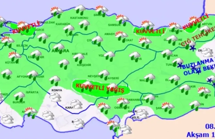 Meteoroloji uyardı: Malatya’da akşam saatlerine dikkat!