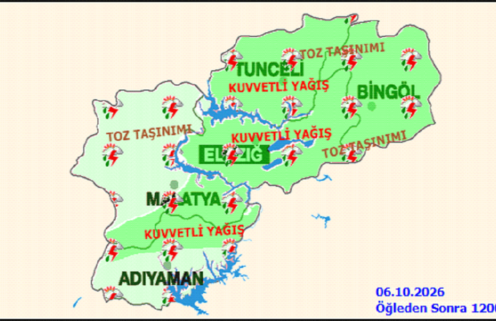 Elazığ’da Hava Bir Anda Değişiyor! Kuvvetli Yağış İçin Tarih Verildi