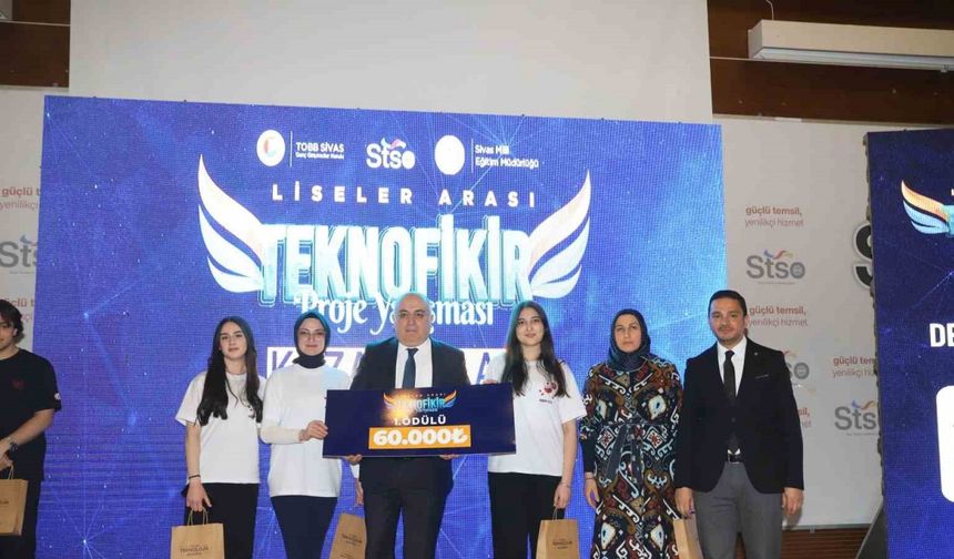 Sivas'ta öğrencilerin ‘Teknofikir’ projeleri ödüle layık görüldü