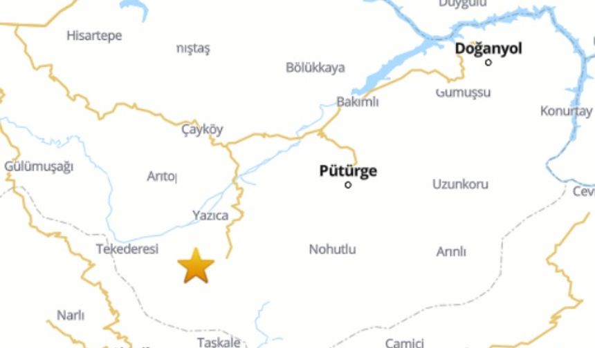 Pütürge sabah saatlerinde sallandı!