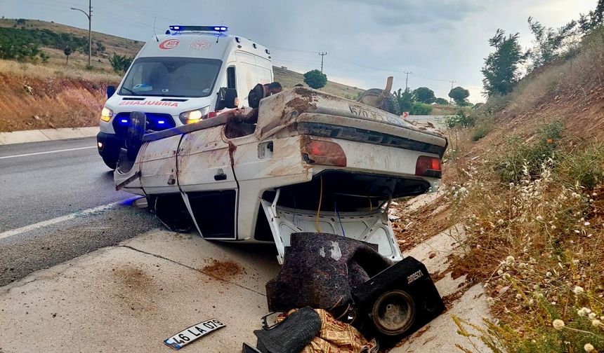 Malatya’da boş su kanalına uçtu!