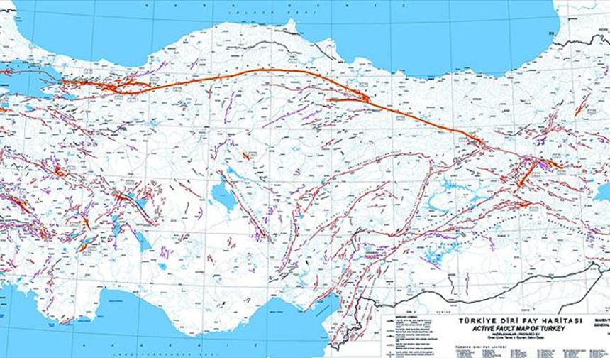 Türkiye'de "deprem üretme zamanı gelmiş" 30 fay belirlendi