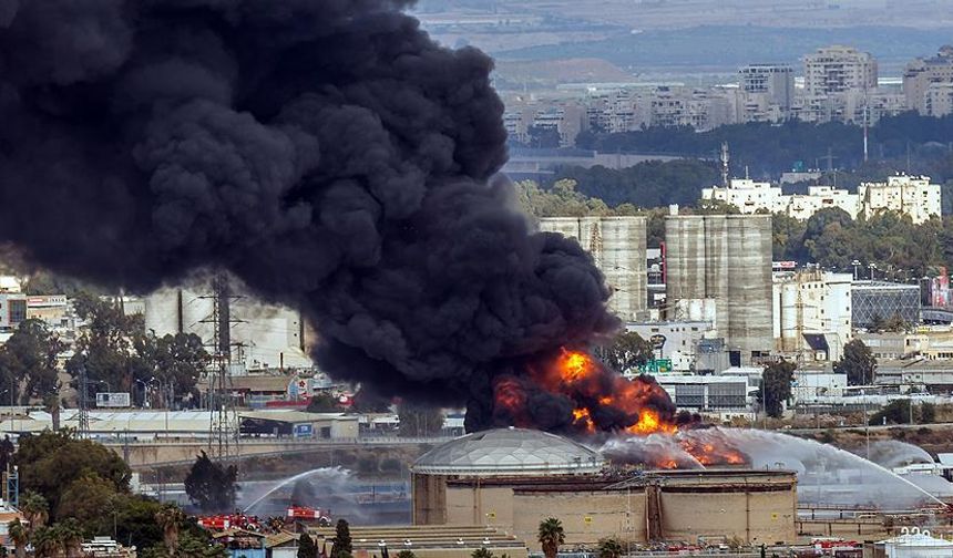 İsrail’de Bazan Petrol Rafinerisi’nde hasar