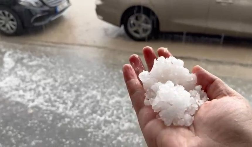 Adıyaman’ı dolu vurdu!