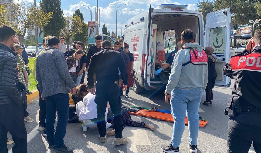 Elazığ’da kaza: Yaşlı kadın yaralandı