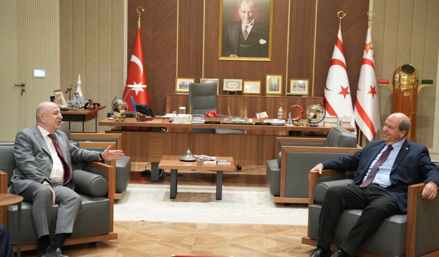 Ümit Özdağ’dan KKTC Cumhurbaşkanı Ersin Tatar’a ziyaret