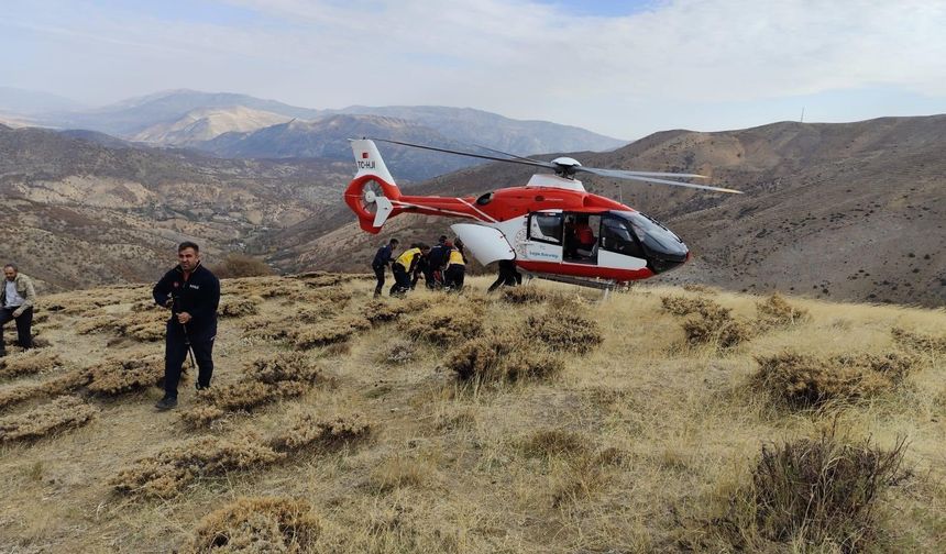 Doğanşehir’de uçuruma yuvarlandı, ölümden döndü