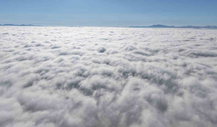 Elazığ’da bulutların görsel şöleni