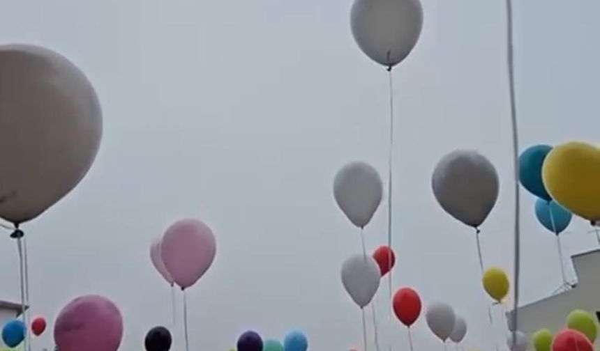 Malatya'da Balonlar Lösemiyi Yenen Yusuf ve Zümra İçin uçurtuldu
