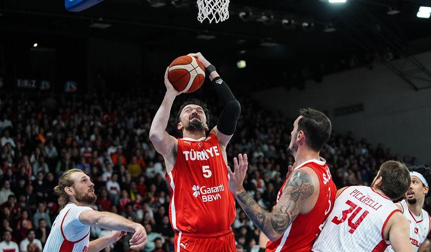 A Milli Basketbol Takımı, İsviçre'yi 85-60 yendi