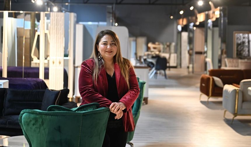 Gaziantep'te mobilya üreten kadın girişimci 8 ülkeye ihracat gerçekleştiriyor