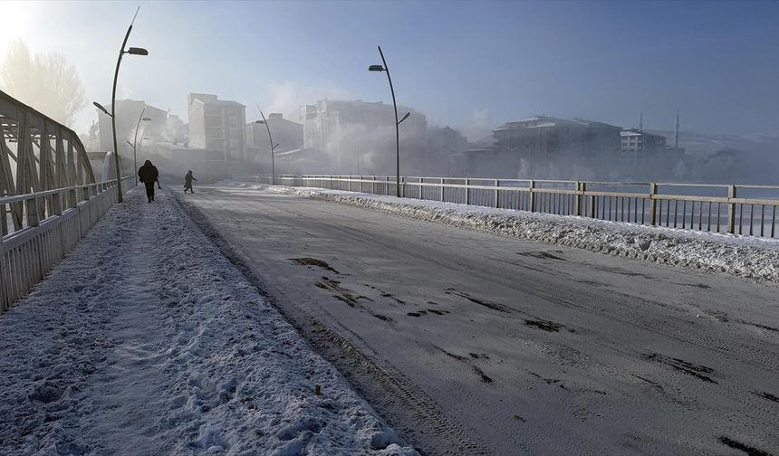 Ardahan sıfırın altında 39,7 dereceyle Türkiye'nin en soğuk ili oldu