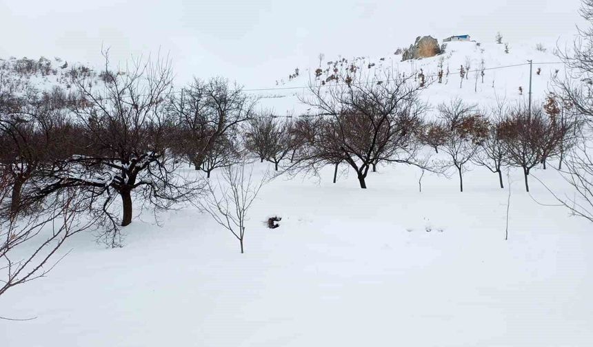 Akçadağ'da kar kalınlığı 1 metreye yaklaştı