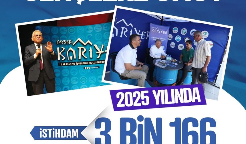 Kayseri Kariyer'den 1 yılda 3 bini aşkın kişiye umut