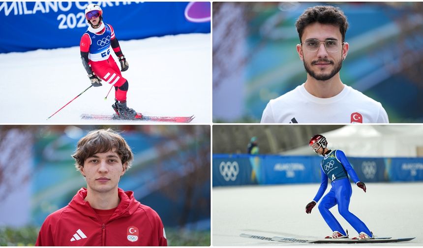 Milli sporcular, alp disiplini, kısa kulvar sürat pateni ve kayakla atlamada mücadele edecek