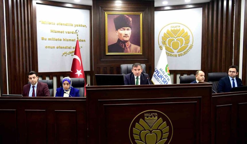 Malatya Büyükşehir Belediye Meclisi Şubat ayı toplantısı yapıldı