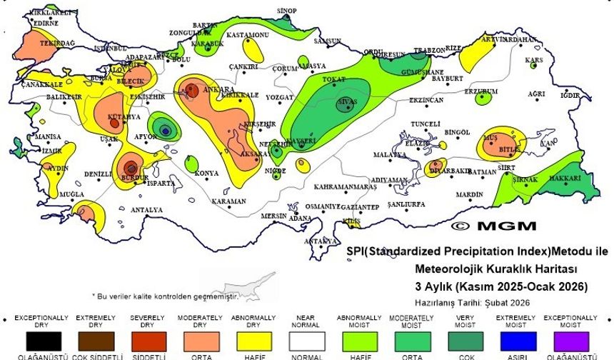 Sivas'ta yağışlar artı, kuraklık riski azaldı