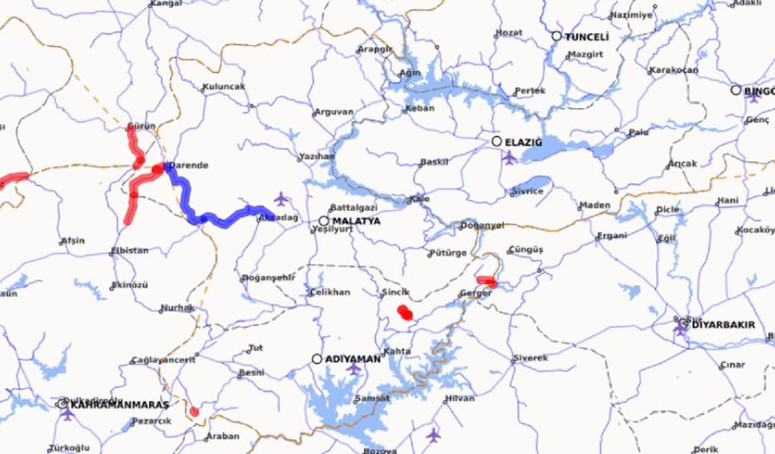 Malatya'yı Komşu İllere Bağlayan Kapalı Yollar Listesi