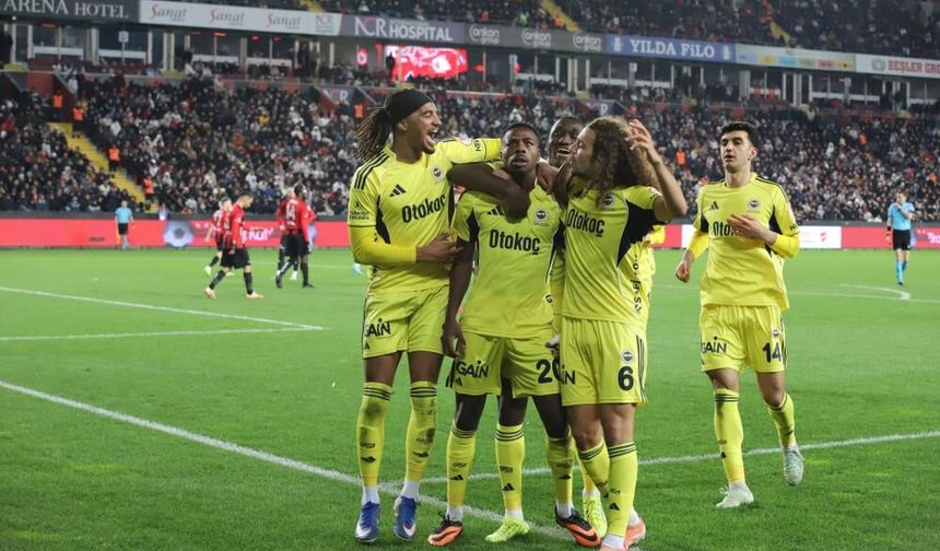 Fenerbahçe’den Gaziantep’te Gol Şov! 4-0’lık Zaferle Çeyrek Final Bileti