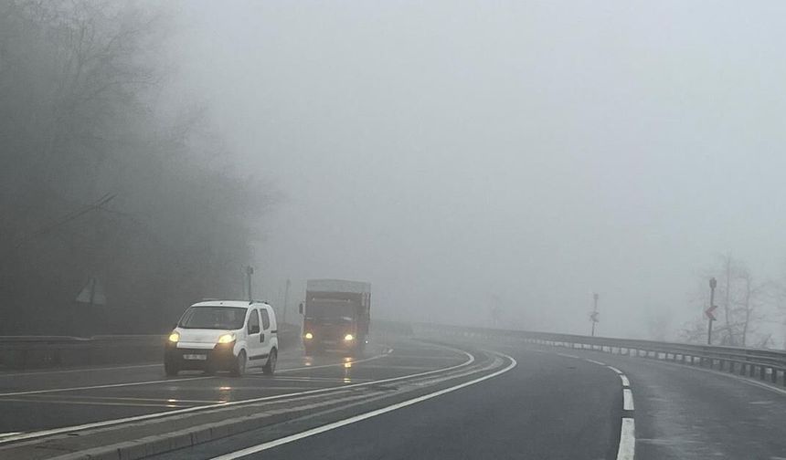 D-100’de Kritik Uyarı! Bolu’da Görüş Mesafesi Aniden Düştü