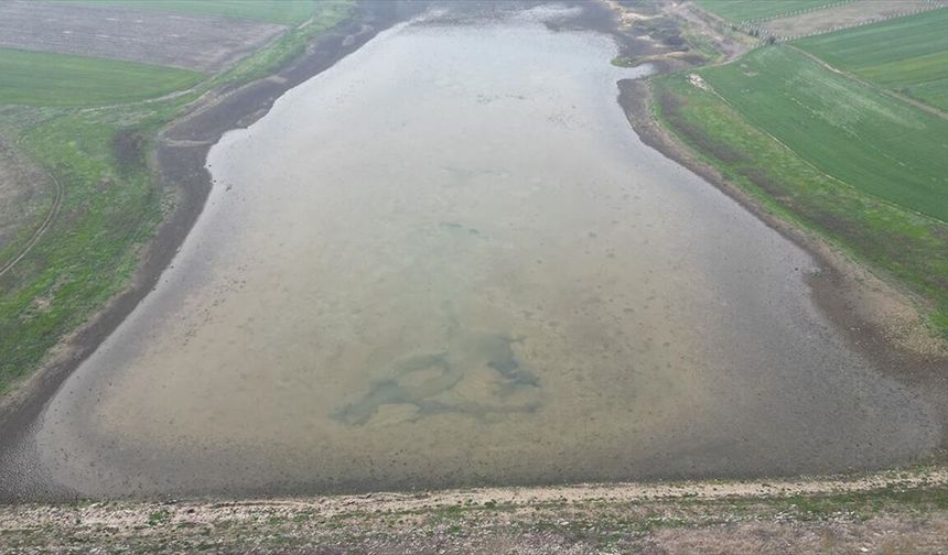 Tekirdağ'da kuruyan gölet yağışlarla yeniden doluyor