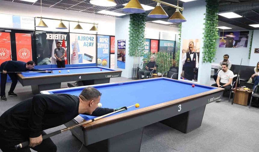 Elazığ'da 3 Bant Bilardo Bölge Şampiyonası tamamlandı