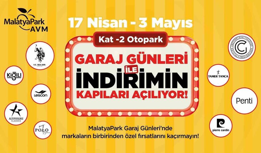 MalatyaPark’ta Büyük İndirim Başladı! “Garaj Günleri” Yoğun İlgi Görüyor