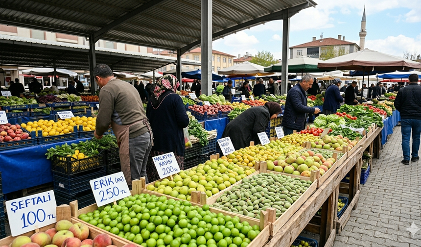 Dalında Yok Ama Pazarda Var: Malatya’da Erkenci Meyveler Tezgahta