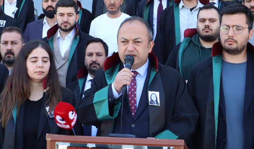 Malatya'da Avukatlar Toplandı! Bursa'daki Cinayete Sert Tepki